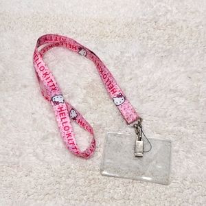 Hello Kitty Pink Lanyard With ID Holder #1